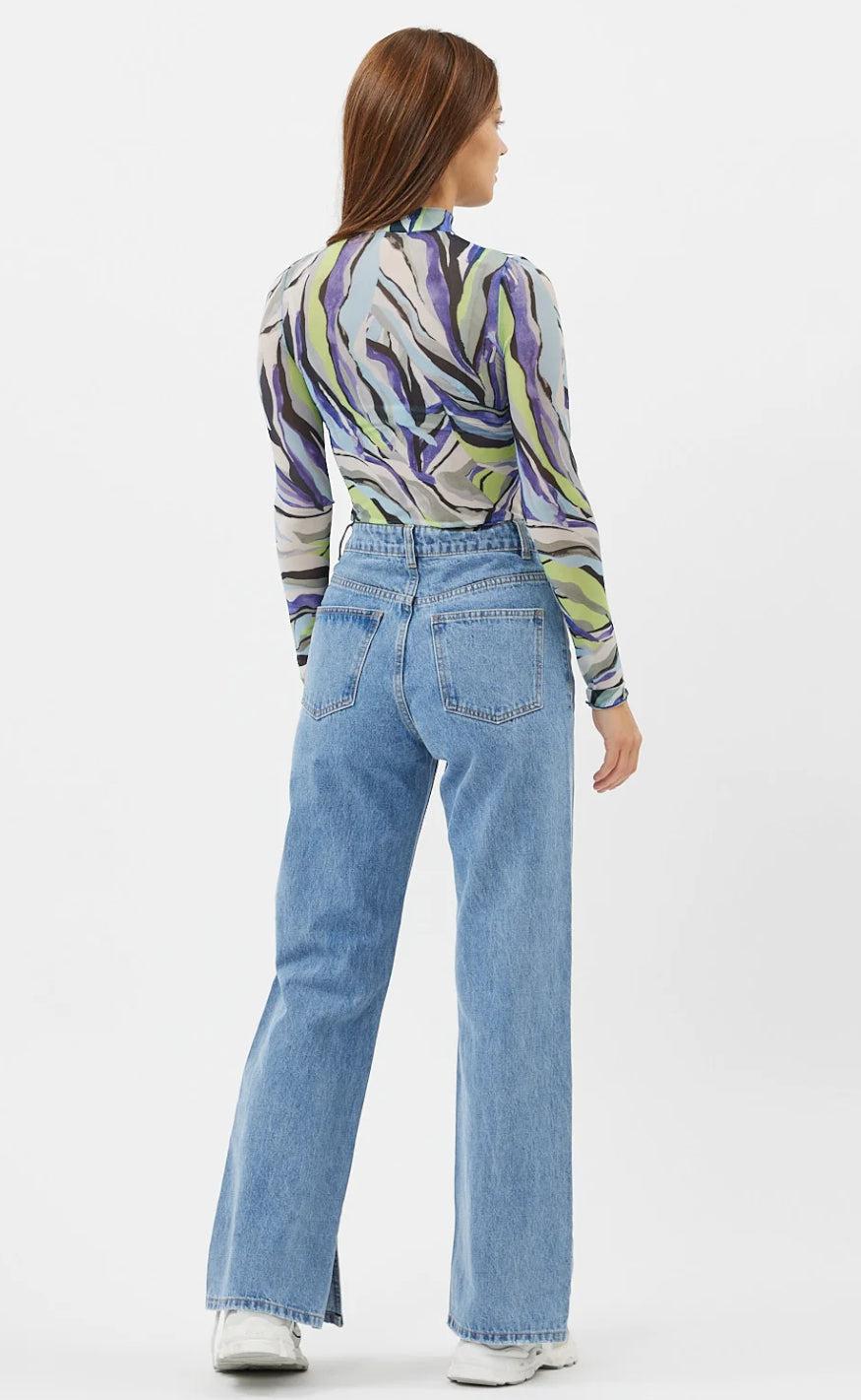 Moves Bluse - Filana - Blue Iris