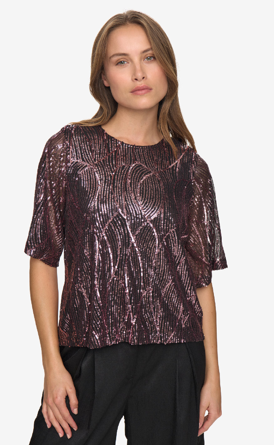 Moves Bluse - Mandi - Fig