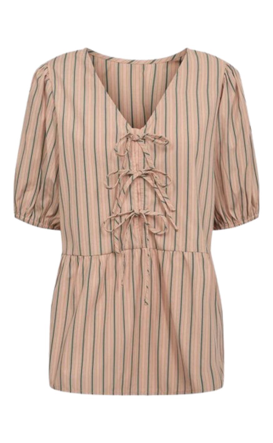 Moves Bluse - Strimma - Bleached Apricot