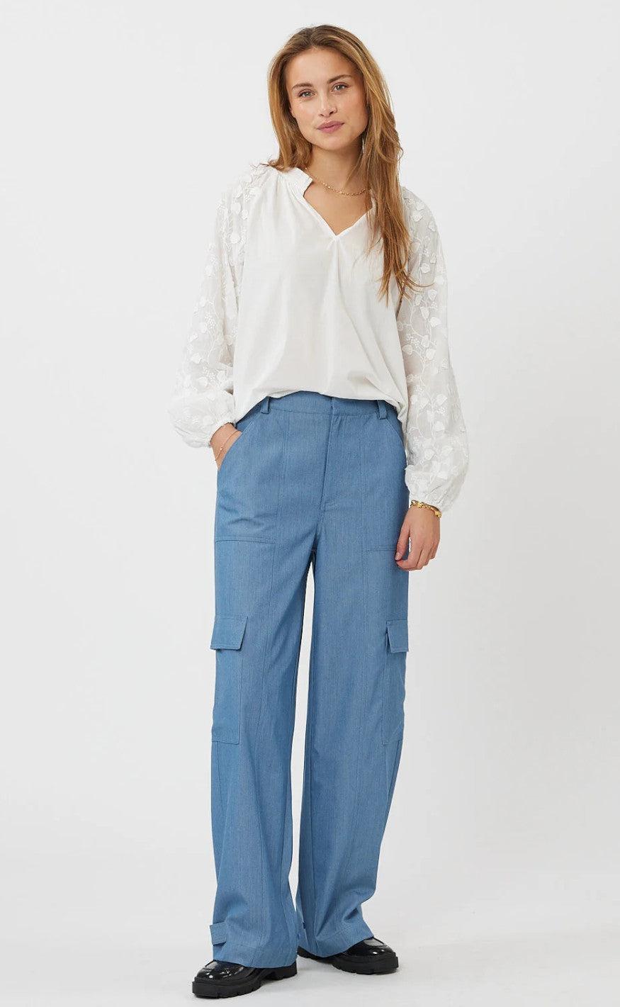 Moves Bukser - Largo - Chambray Blue