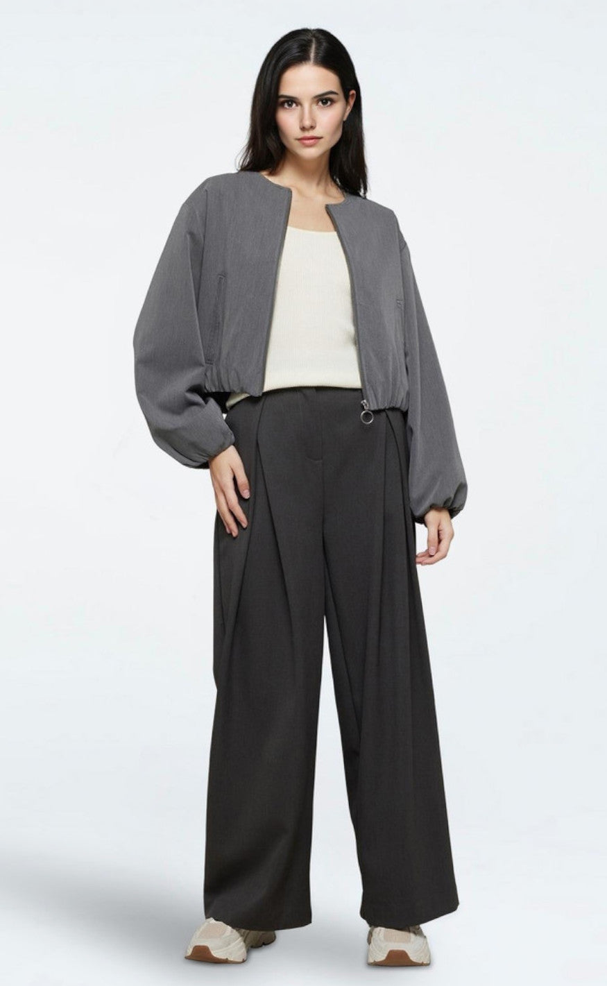 Moves Bukser - Lauro - Dark Grey Melange