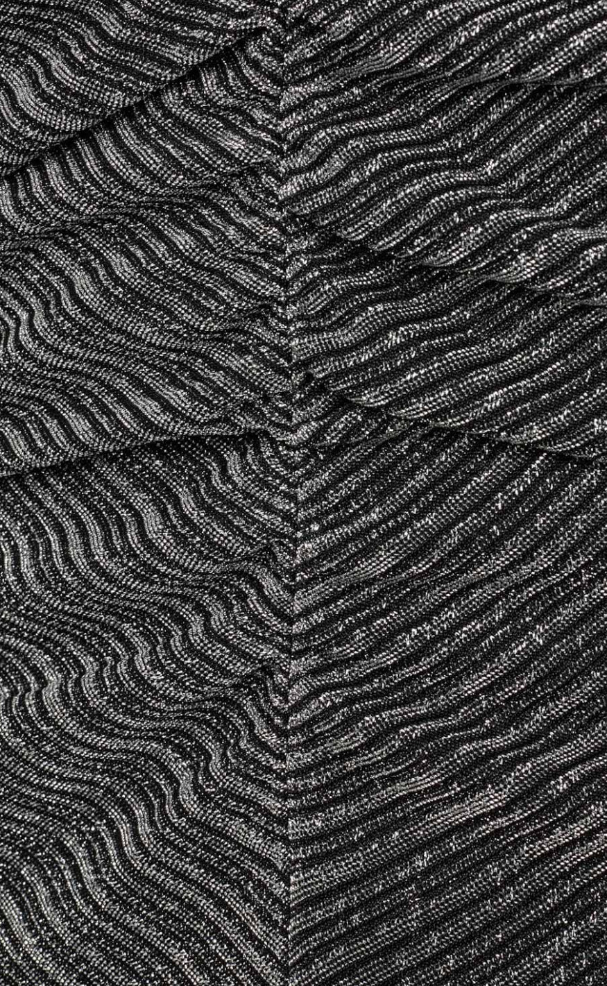 Moves Kjole - Glitera - Dark Silver