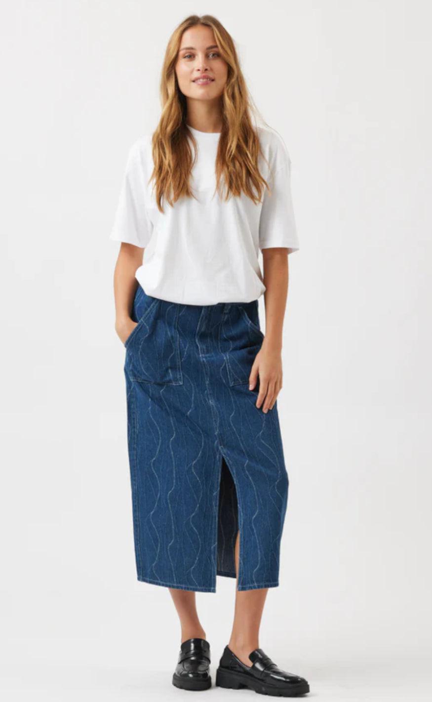 Moves Nederdel - Claria - Medium Blue