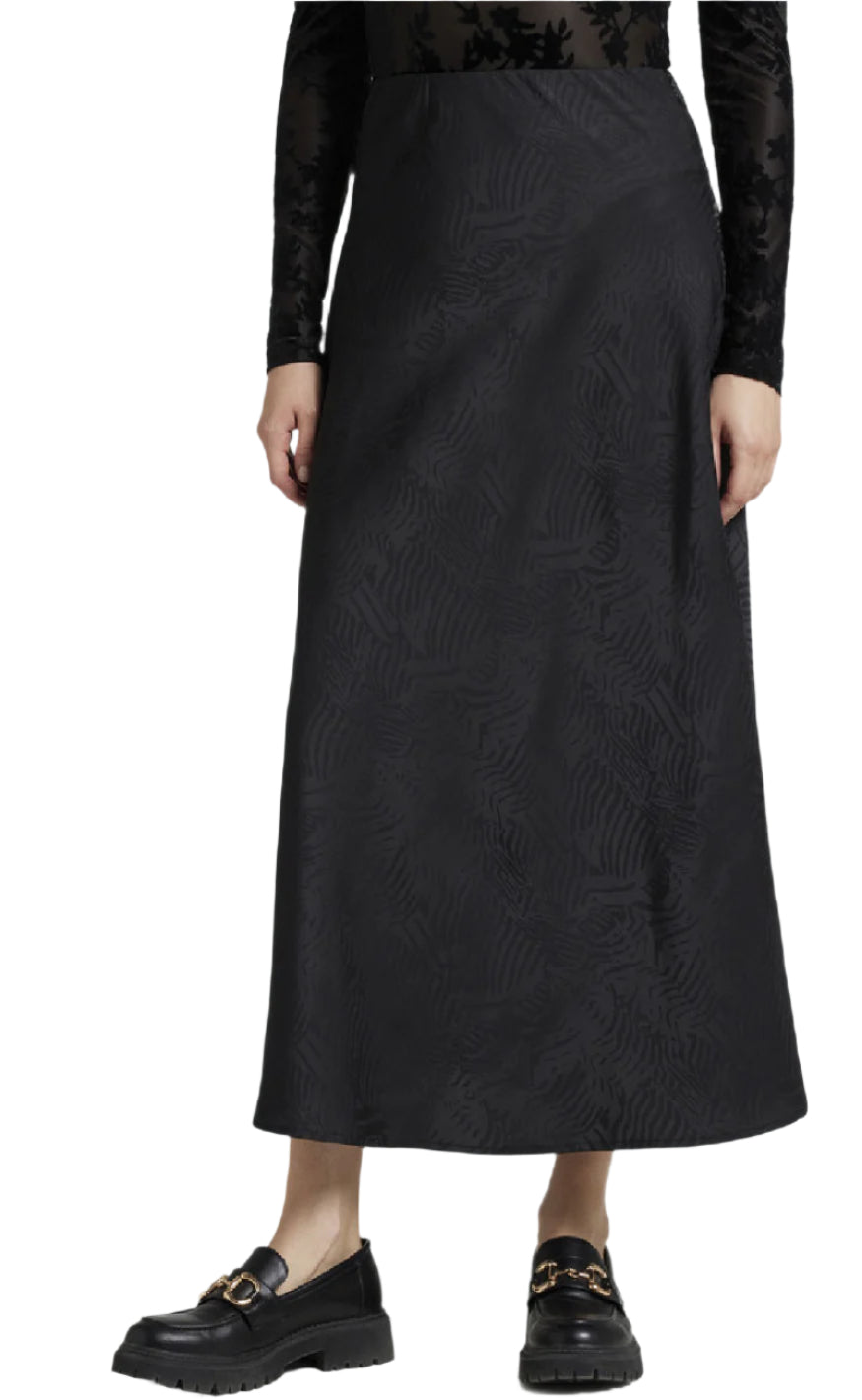 Moves Nederdel - Gebry Satin - Black