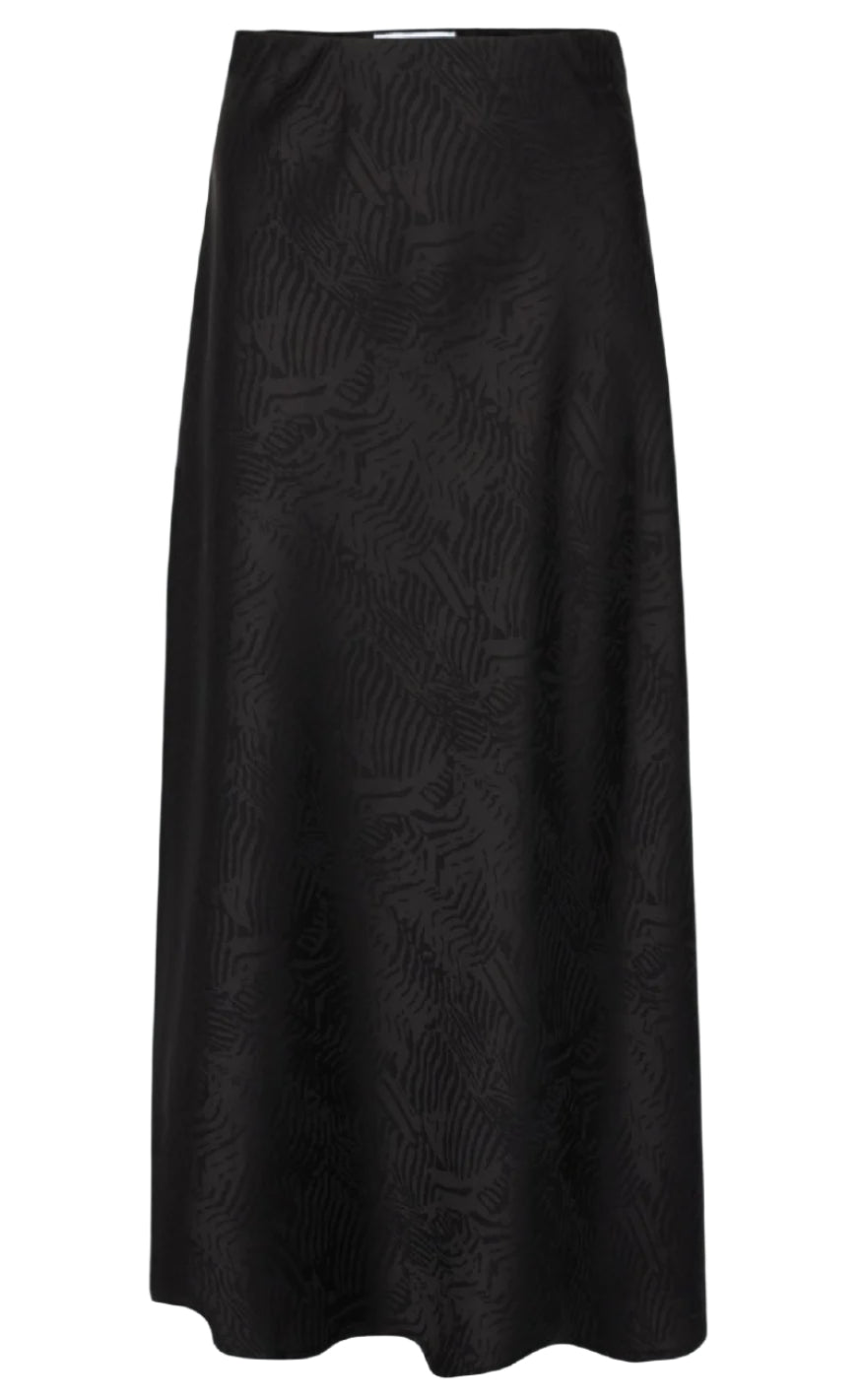 Moves Nederdel - Gebry Satin - Black