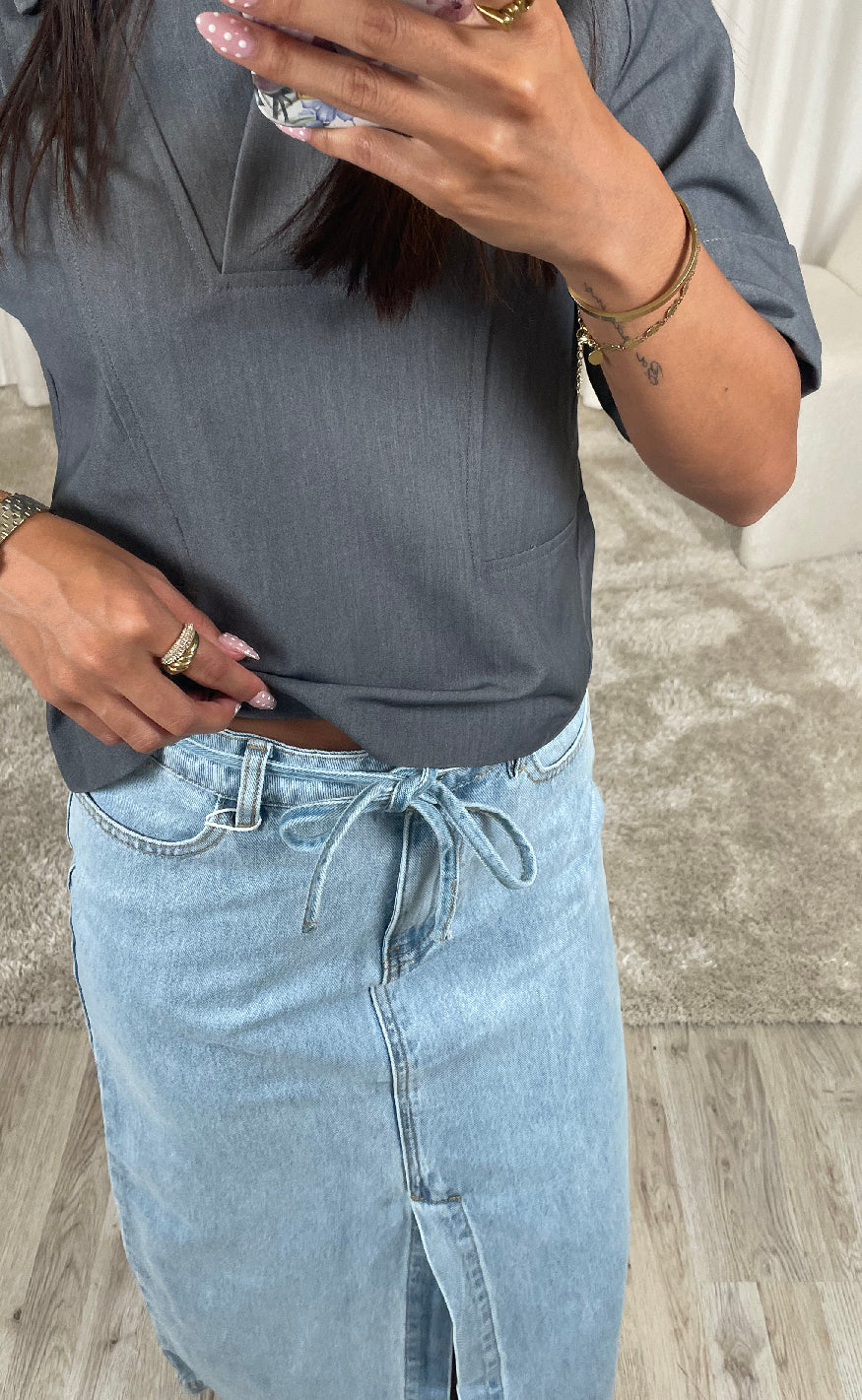 Moves Nederdel - Maisie - Light Blue