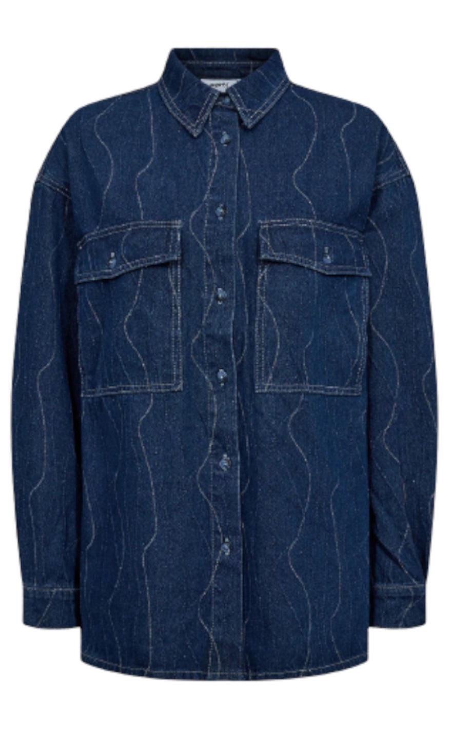 Moves Skjorte - Deninna - Medium Blue