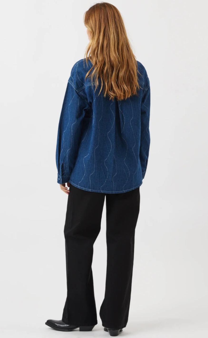 Moves Skjorte - Deninna - Medium Blue