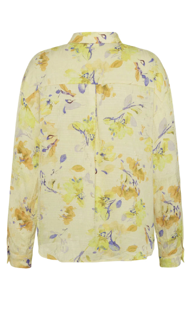 Moves Skjorte - Lenora - Pastel Yellow