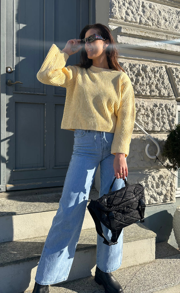 Moves Striktrøje - Colina Jumper - Pastel Yellow