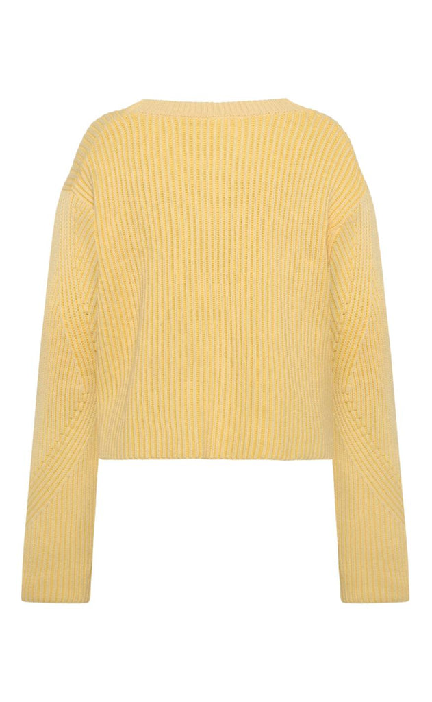 Moves Striktrøje - Colina Jumper - Pastel Yellow