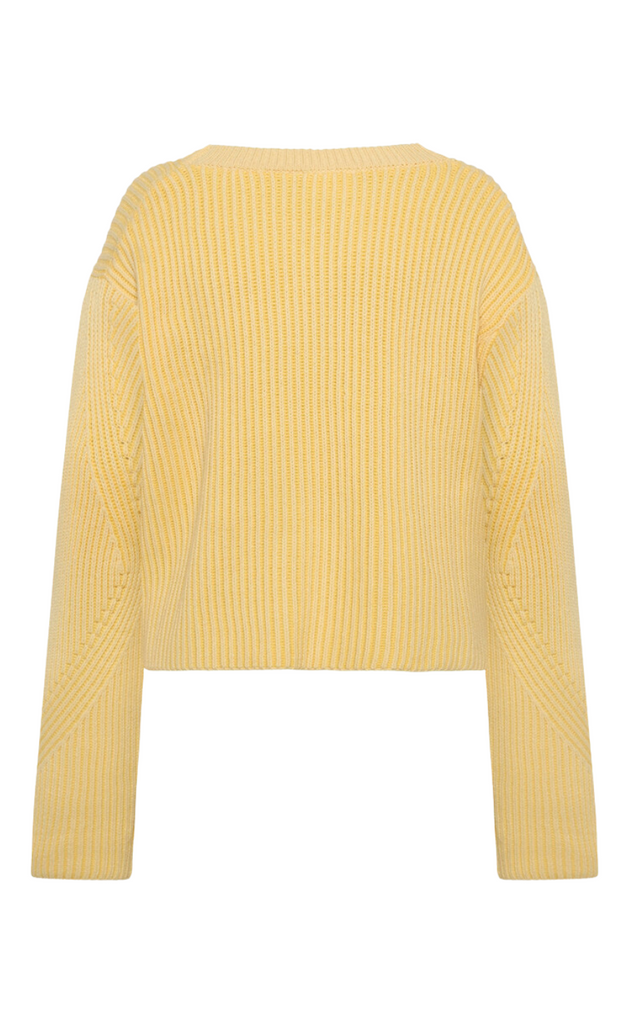 Moves Striktrøje - Colina Jumper - Pastel Yellow