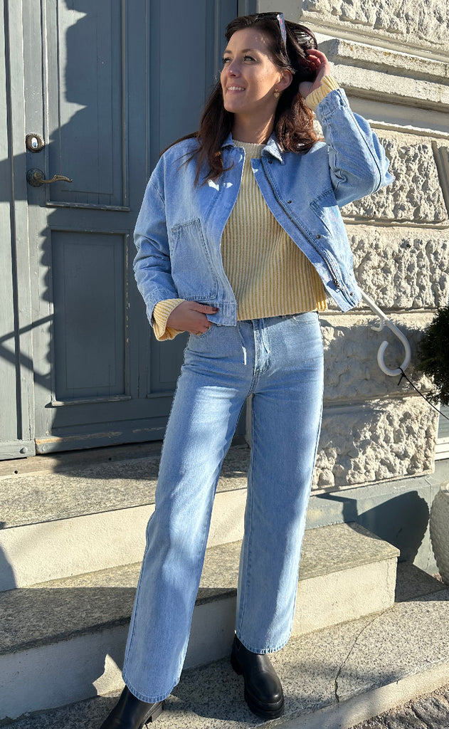 Moves Striktrøje - Colina Jumper - Pastel Yellow
