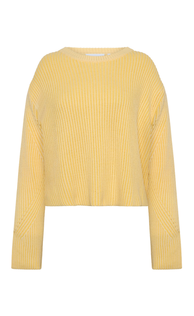 Moves Striktrøje - Colina Jumper - Pastel Yellow