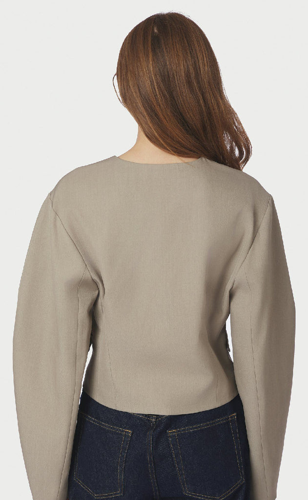 Neo Noir Blazer - Aranti Structure Curve - Warm Grey