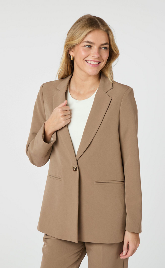 Neo Noir Blazer - Avery Suit - Dusty Brown