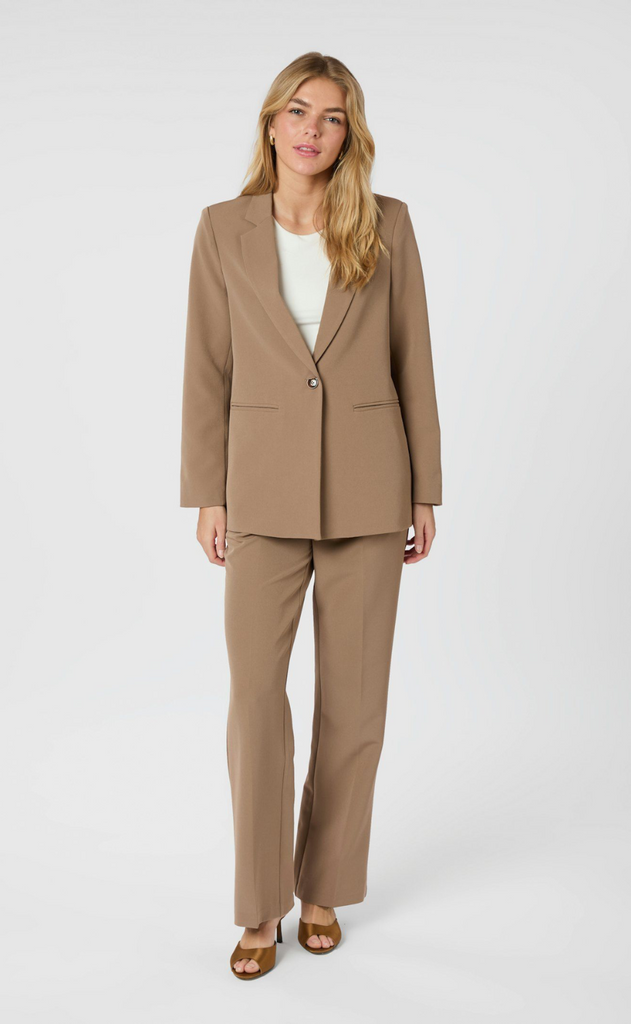 Neo Noir Blazer - Avery Suit - Dusty Brown