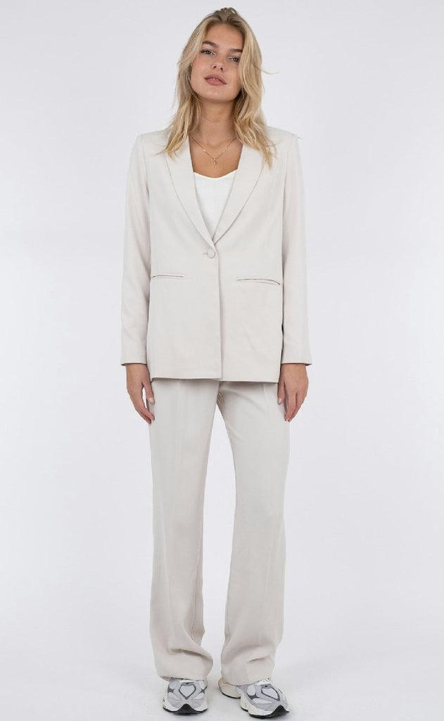 Neo Noir Blazer - Avery Woven - Ivory