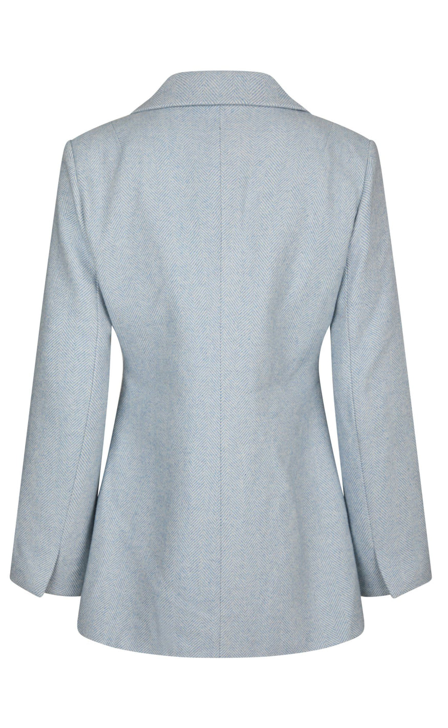 Neo Noir Blazer - Bowie Herringbone - Light Blue