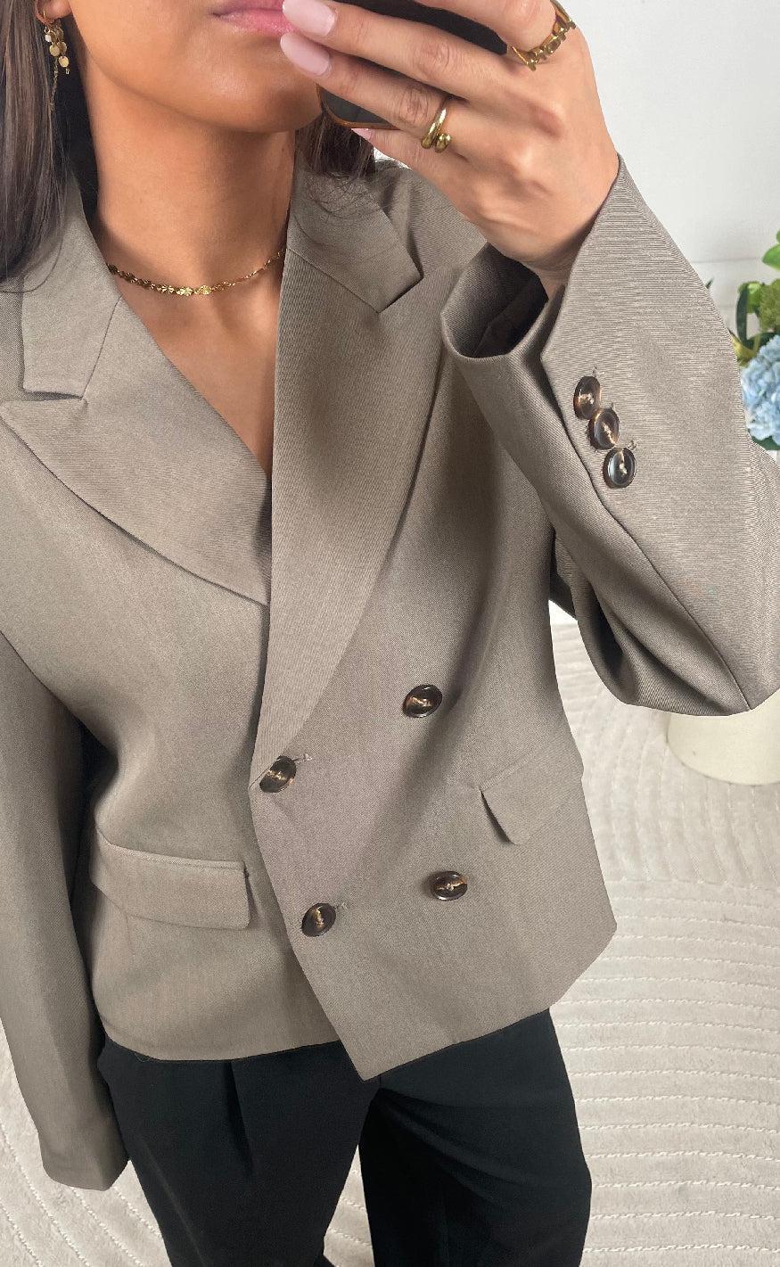 Neo Noir Blazer - Conan Structure - Khaki