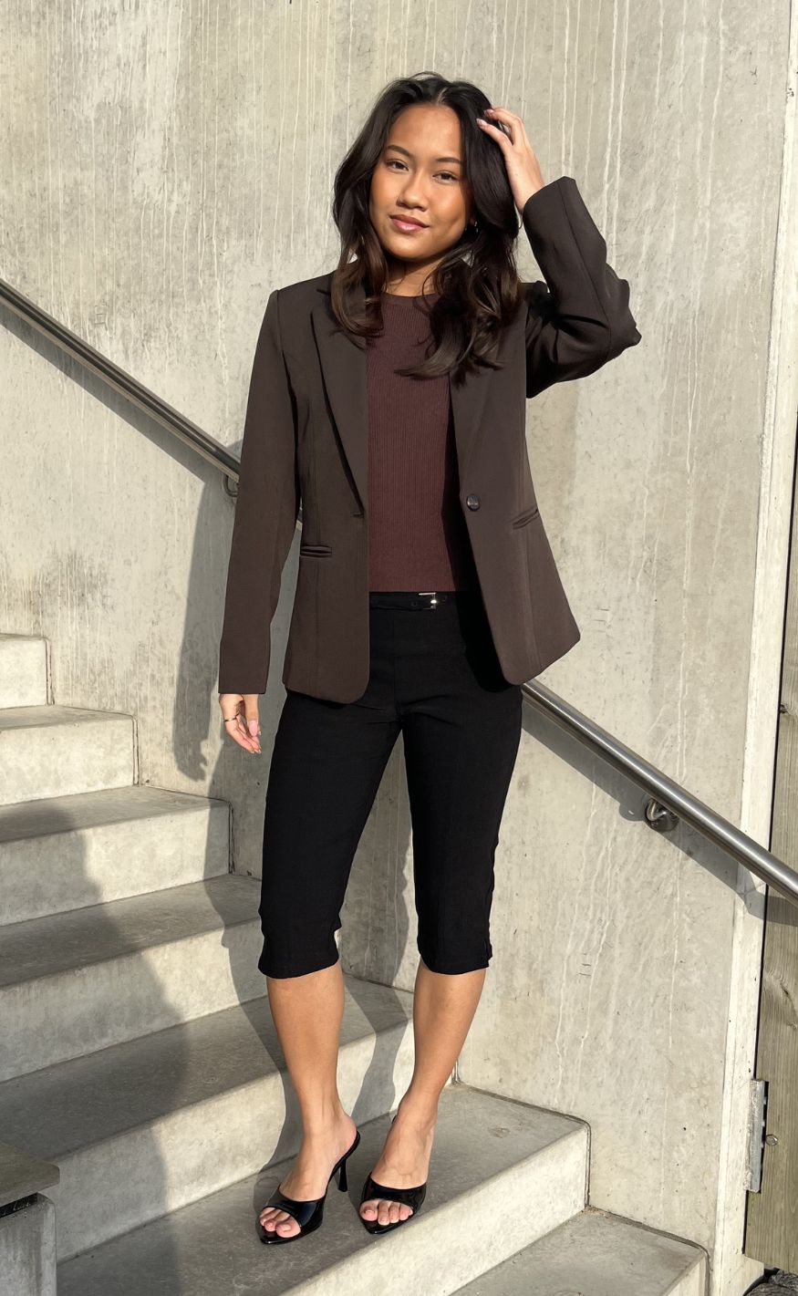 Neo Noir Blazer - Francine - Dark Brown