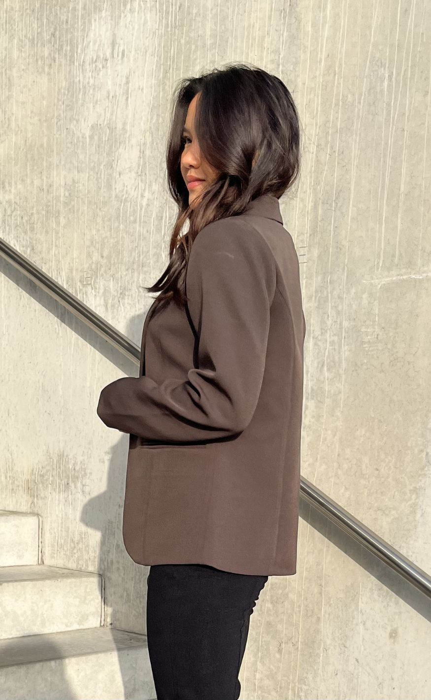 Neo Noir Blazer - Francine - Dusty Brown