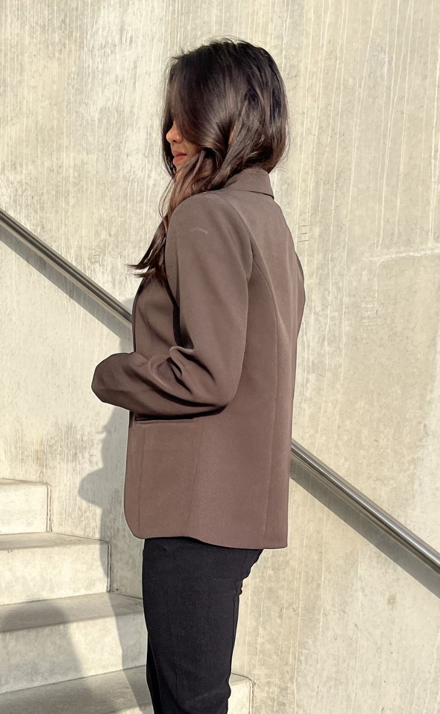 Neo Noir Blazer - Francine - Dusty Brown