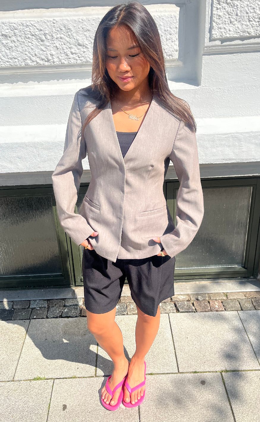 Neo Noir Blazer - Frillis - Dark Sand