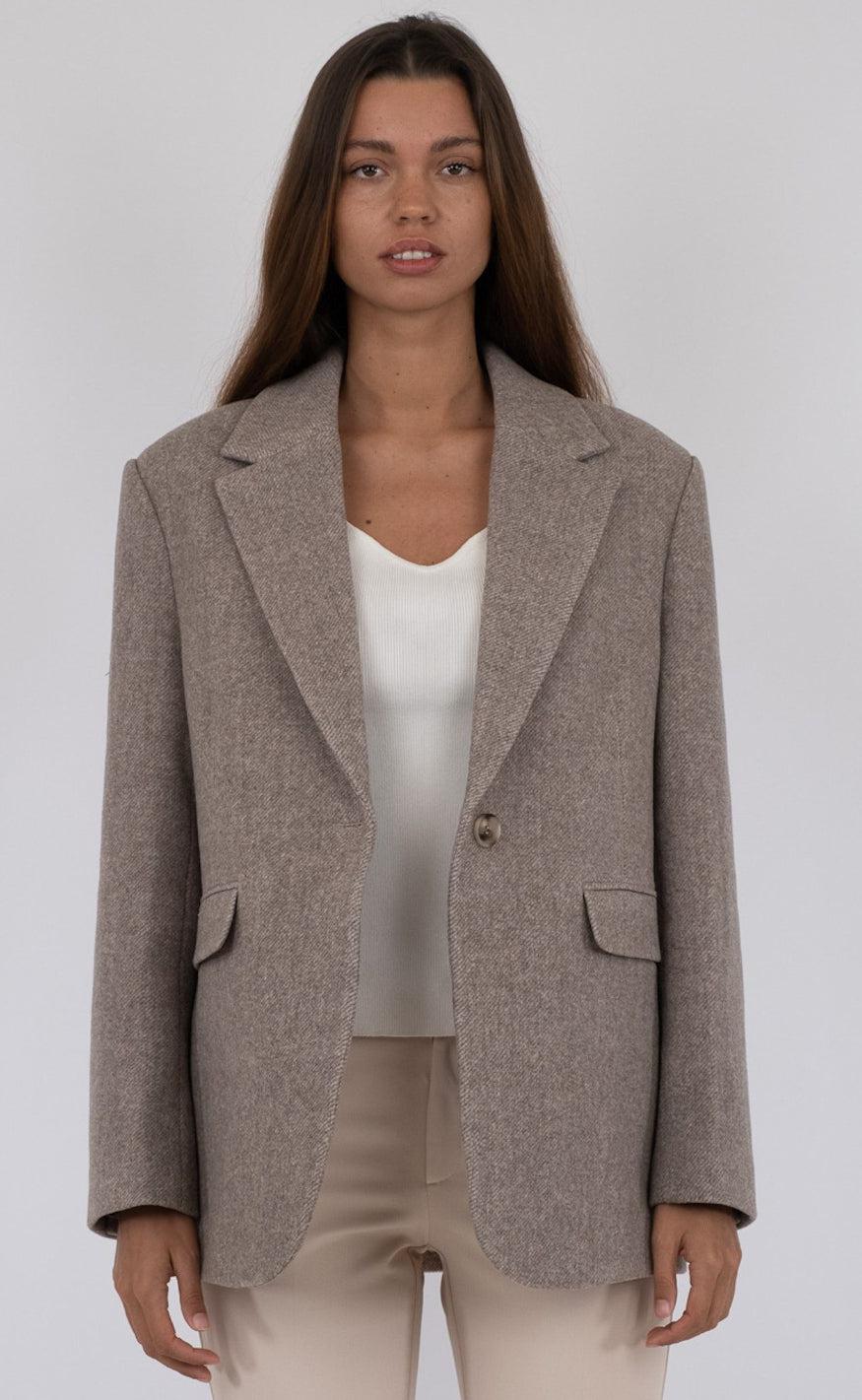 Neo Noir Blazer - Gaby - Sand Melange