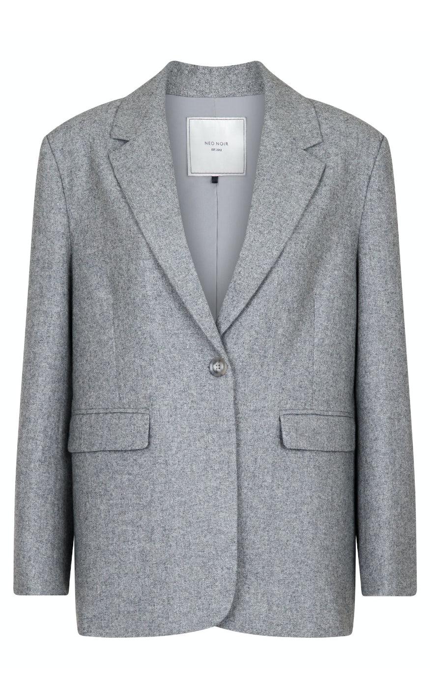 Neo Noir Blazer - Gaby Structure - Grey Melange