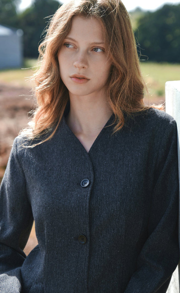 Neo Noir Blazer - Senera - Dark Grey Melange