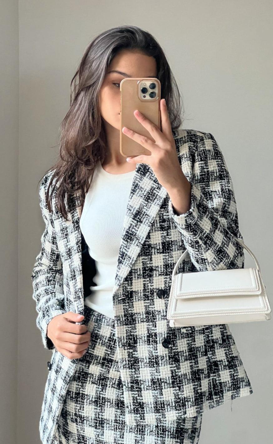 Neo Noir Blazer - Vivi - Black/White