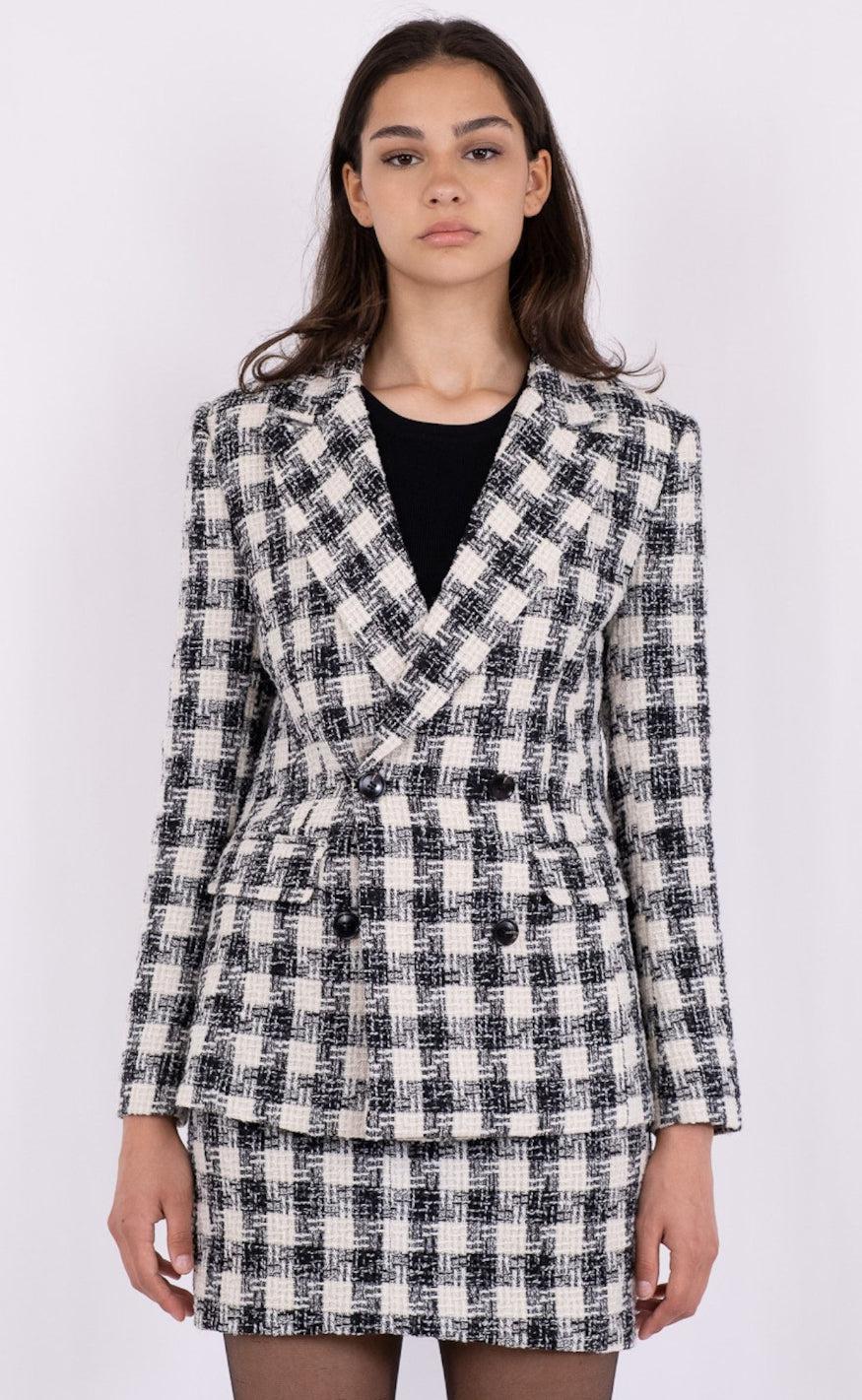 Neo Noir Blazer - Vivi - Black/White