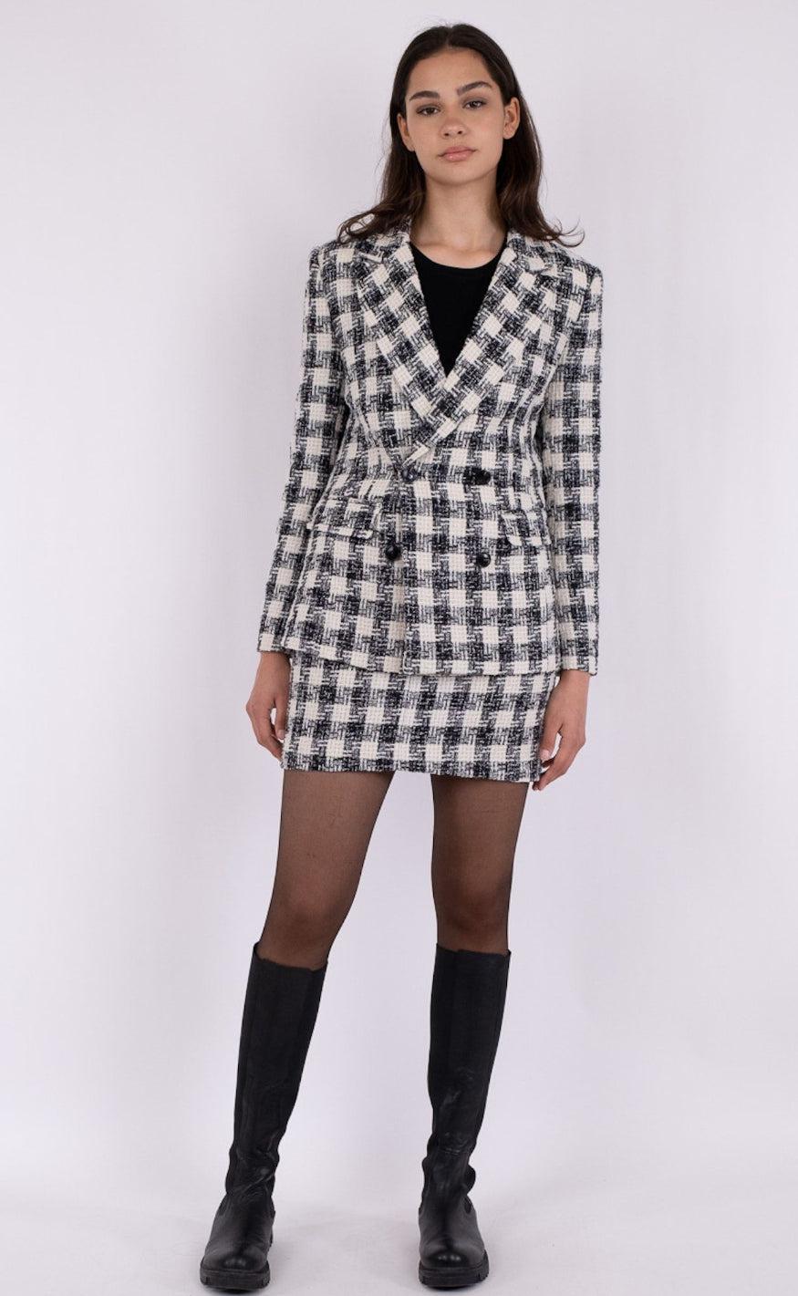 Neo Noir Blazer - Vivi - Black/White