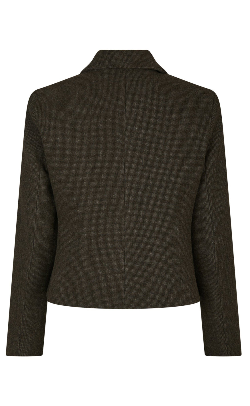 Neo Noir Blazer - Waed Mini - Brown Melange