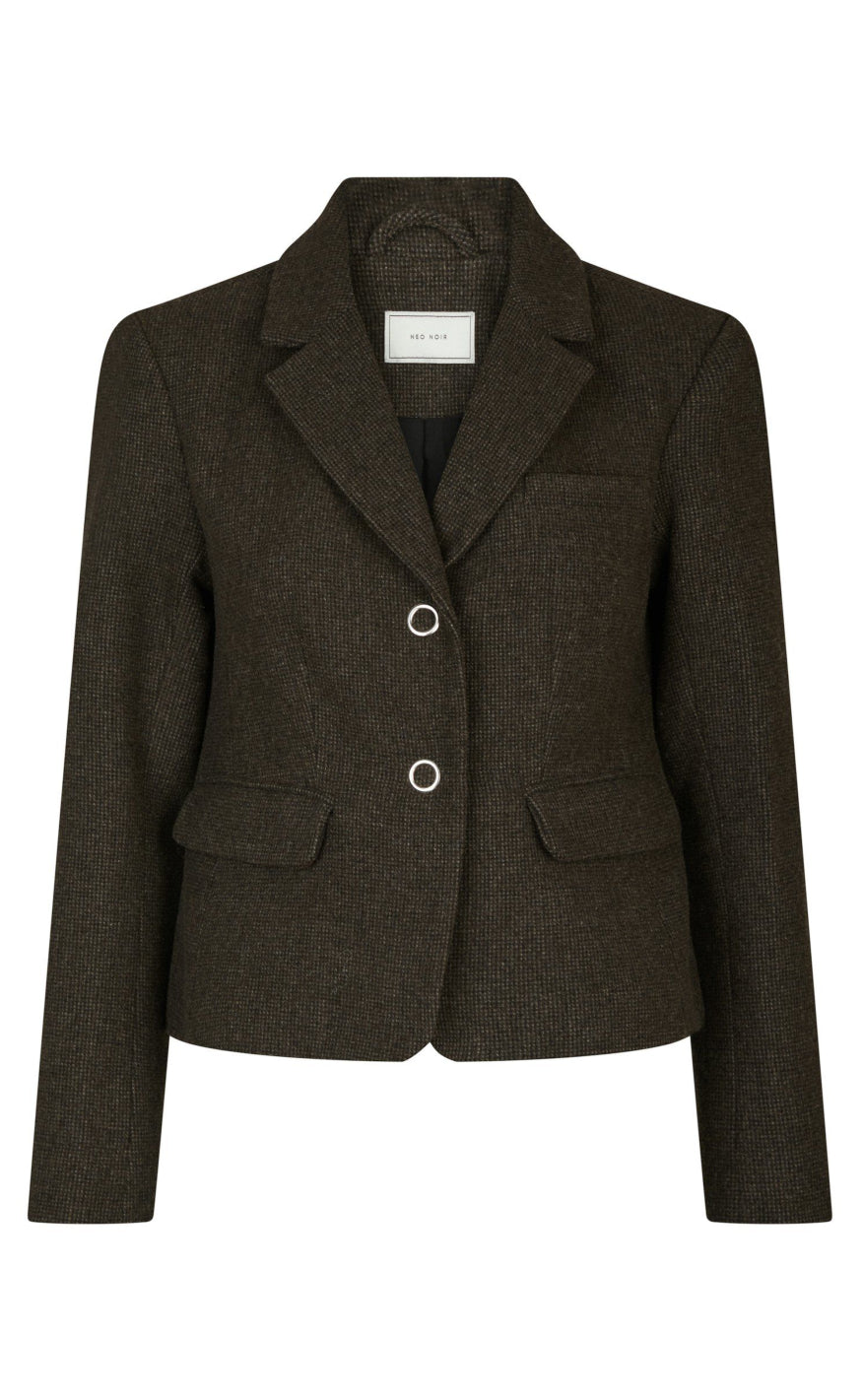 Neo Noir Blazer - Waed Mini - Brown Melange