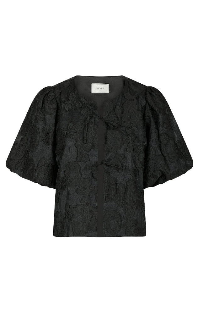 Neo Noir Blouse - Aska Jacquard - Black