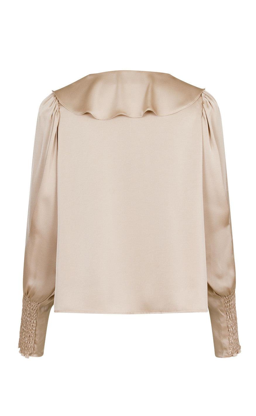 Neo Noir Blouse - Sandie Sateen - Dark Sand
