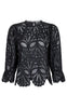 Neo Noir Bluse - Adela Embroidery - Black