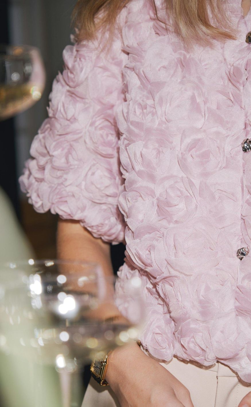 Neo Noir Bluse - Aisa Flower - Rose