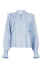 Neo Noir Bluse - Aurika S Voile - Light Blue