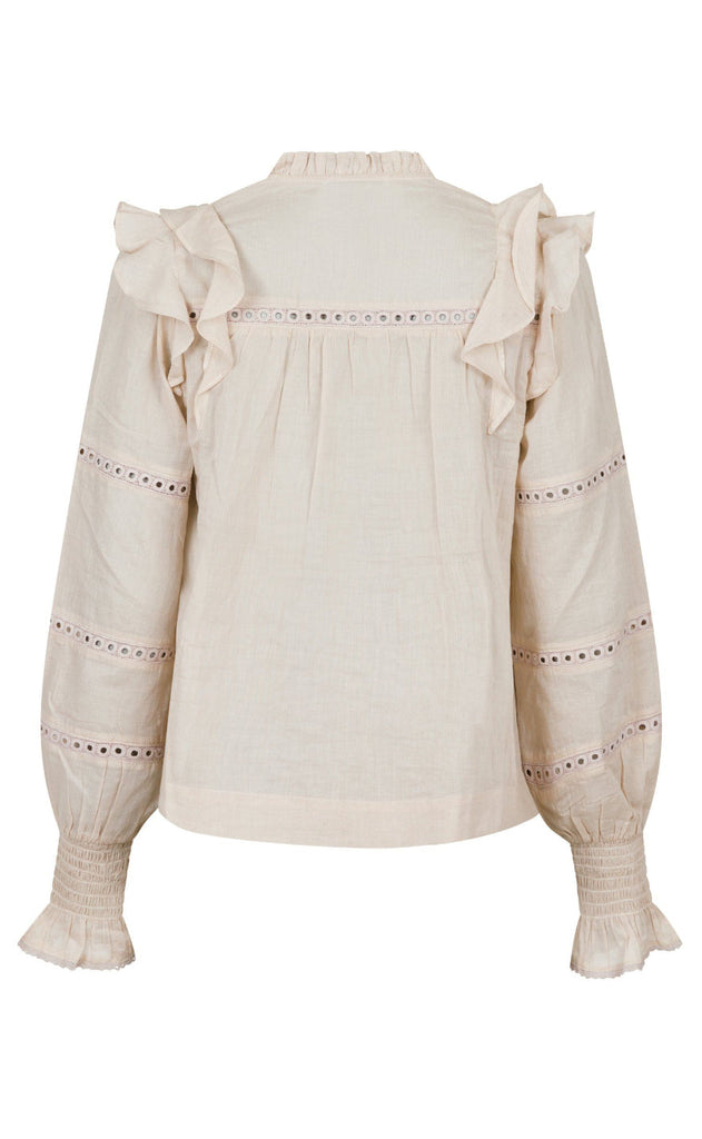 Neo Noir Bluse - Aurika S Voile - Sand