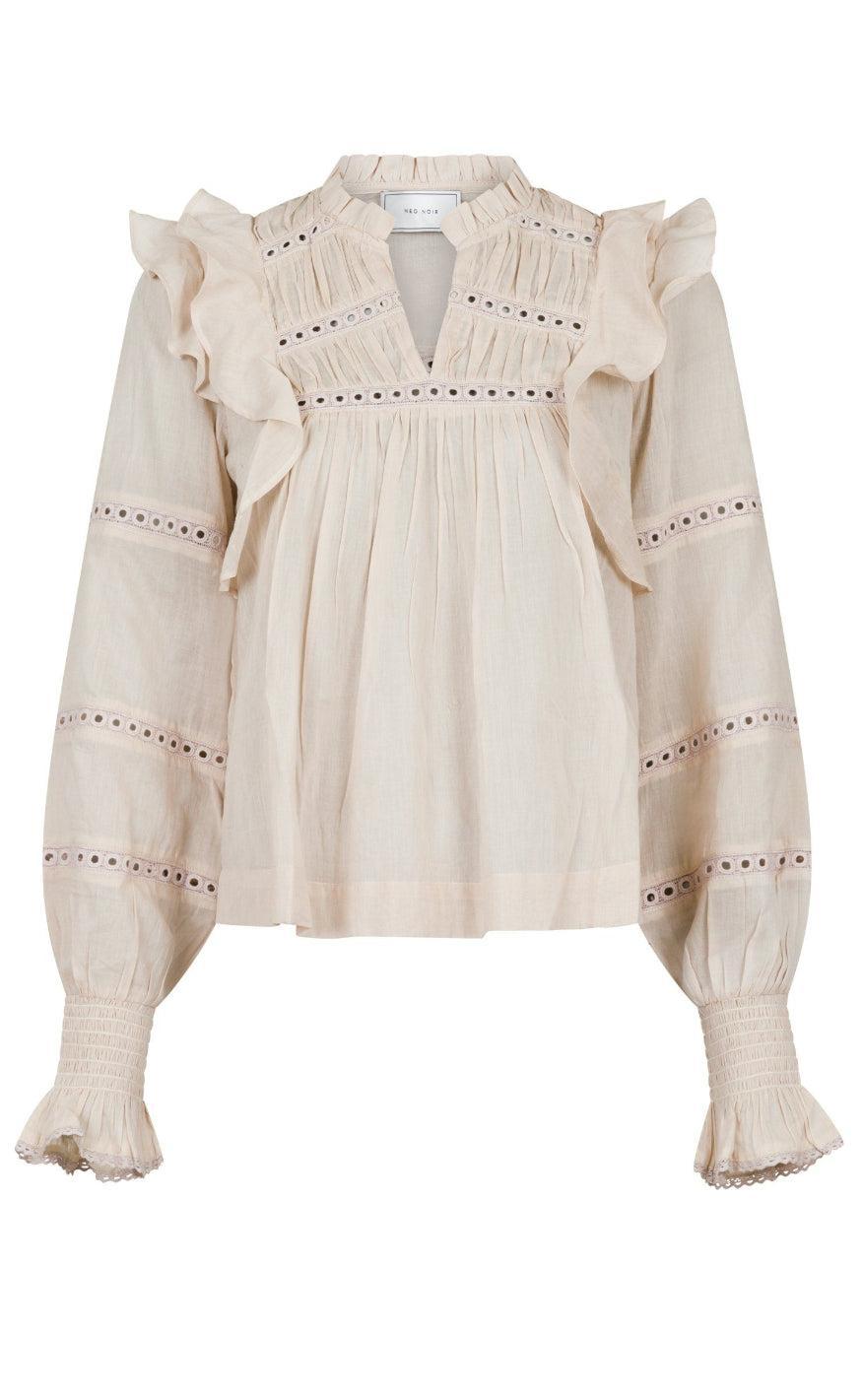Neo Noir Bluse - Aurika S Voile - Sand