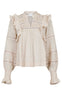 Neo Noir Bluse - Aurika S Voile - Sand