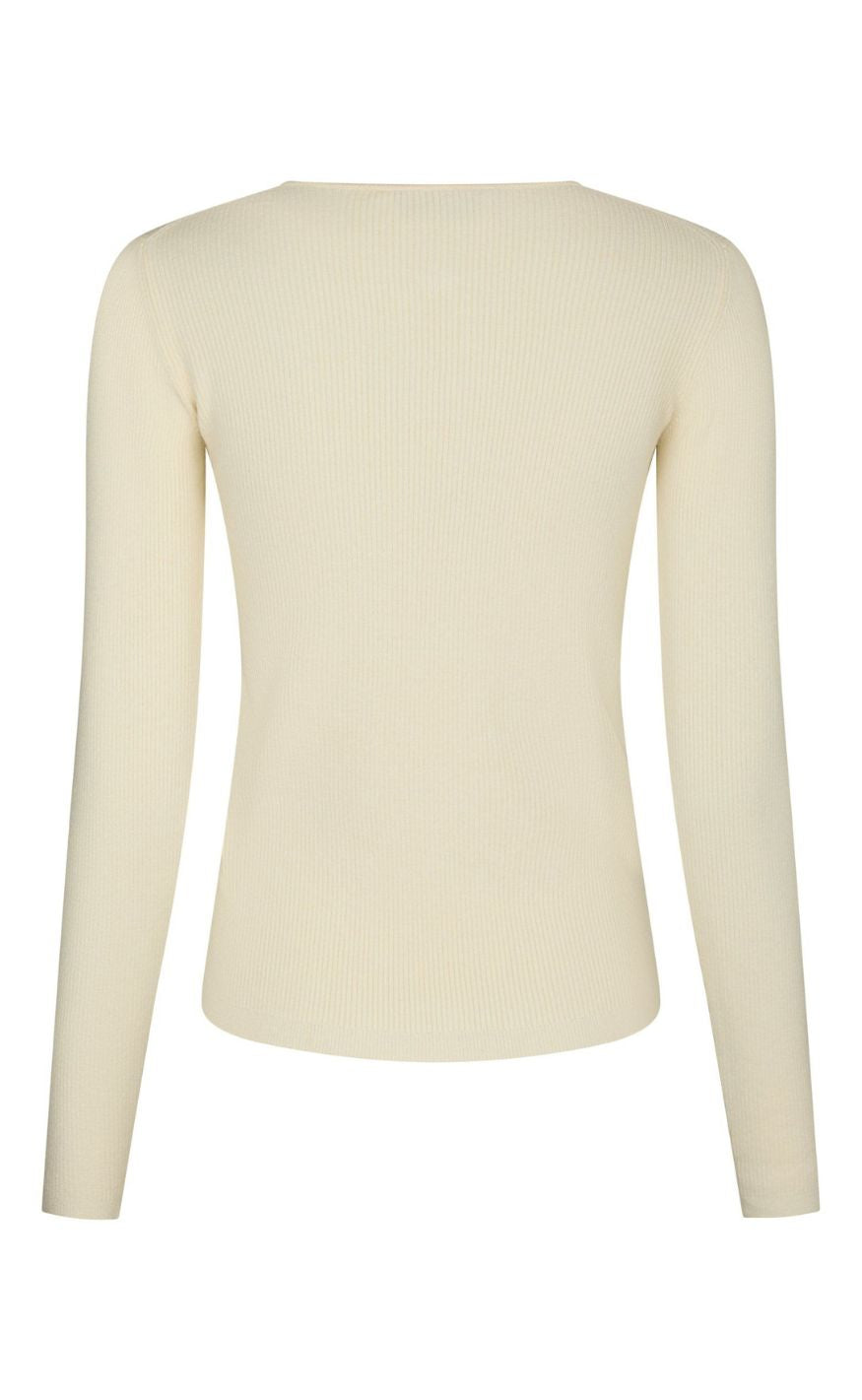 Neo Noir Bluse - Babetti Knit - Light Yellow