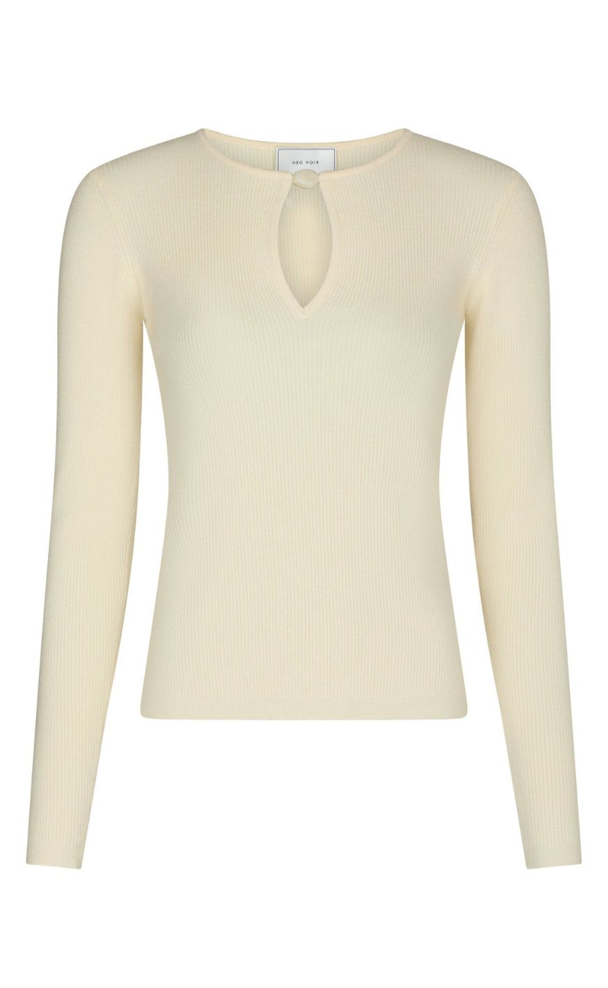 Neo Noir Bluse - Babetti Knit - Light Yellow