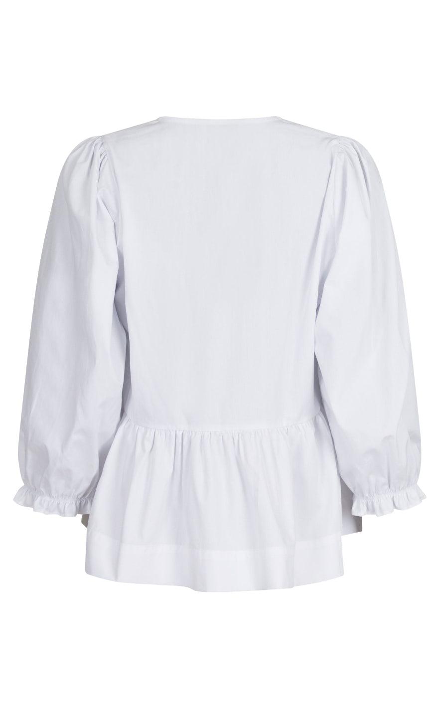Neo Noir Bluse - Bella Solid - White