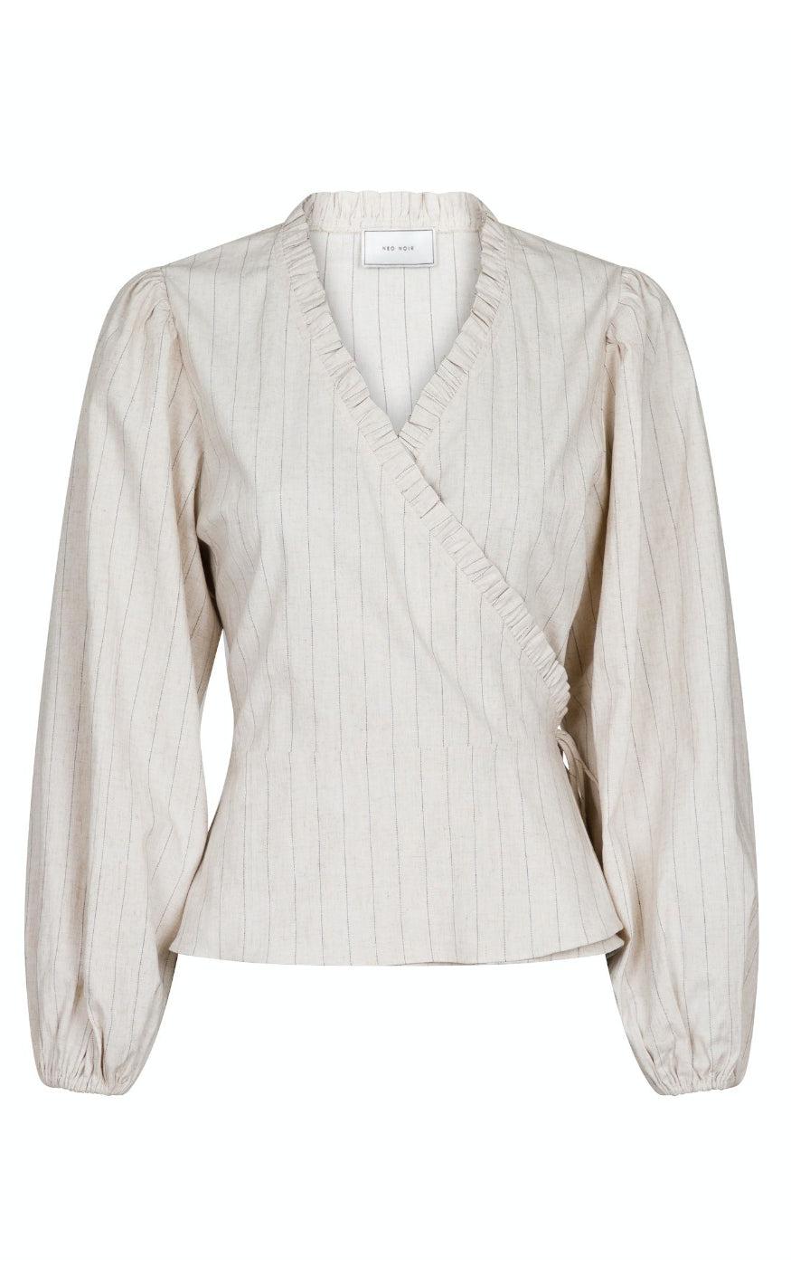 Neo Noir Bluse - Bellia Summer Stripe - Natural