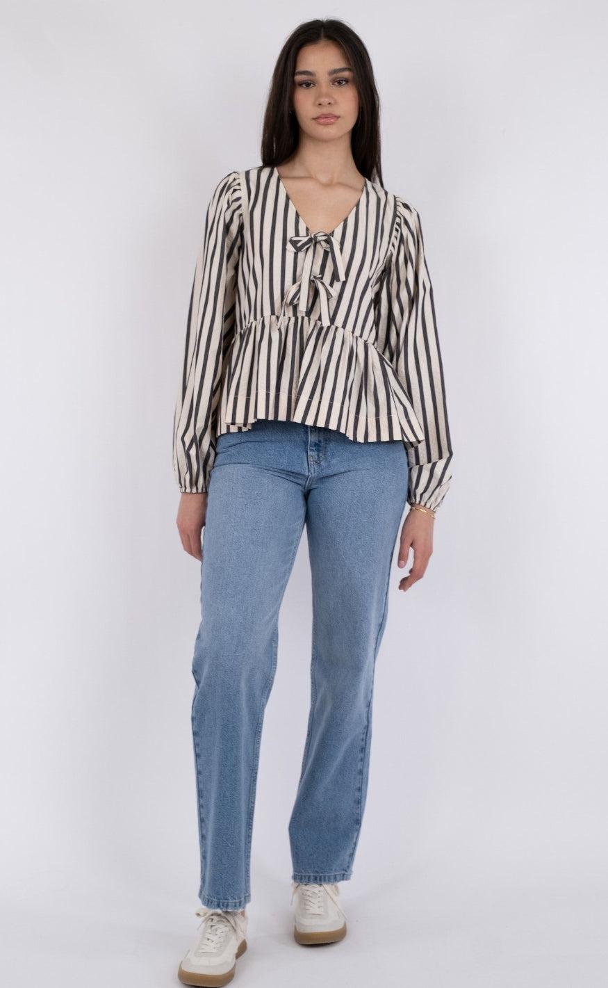 Neo Noir Bluse - Bessie - Creme