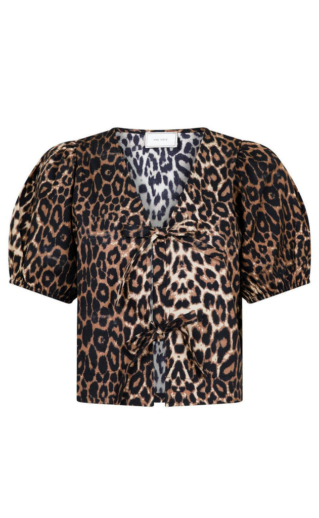 Neo Noir Bluse - Bianca - Leopard